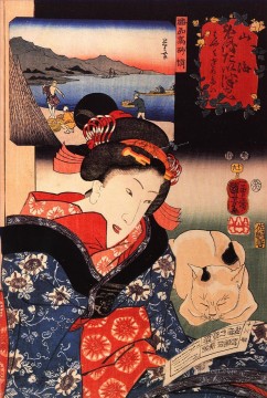 women 9 Utagawa Kuniyoshi Ukiyo e Oil Paintings